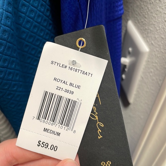 Brand New with Tags! Royal Blue body con dress with puff sleeves - Picture 4 of 4